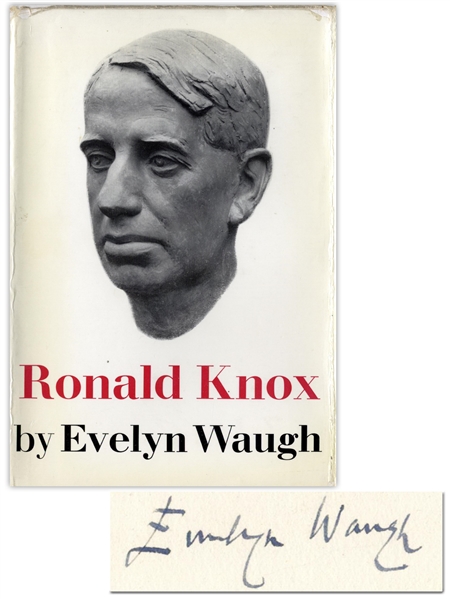 Evelyn Waugh Signed First Edition of His Heralded Biography The Life of Ronald Knox